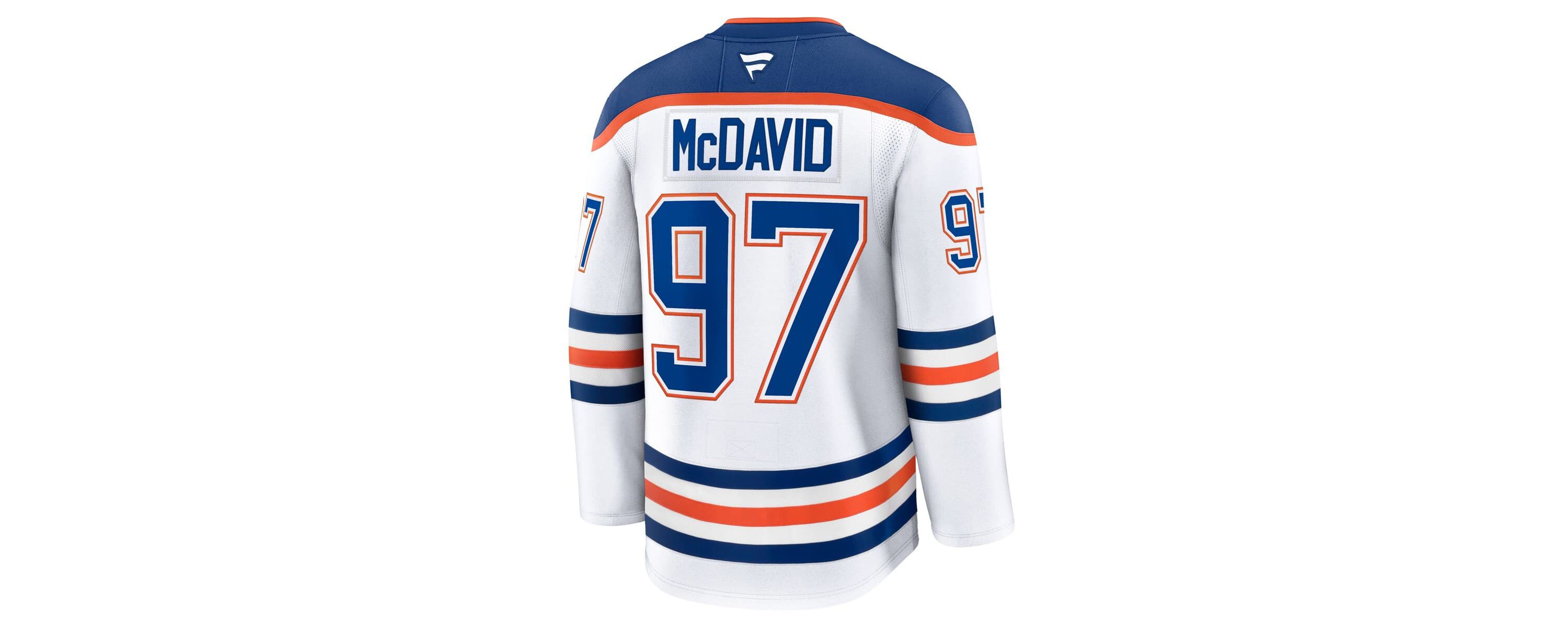 NHL Fanatics Connor McDavid Edmonton Oilers Away Premium Jersey