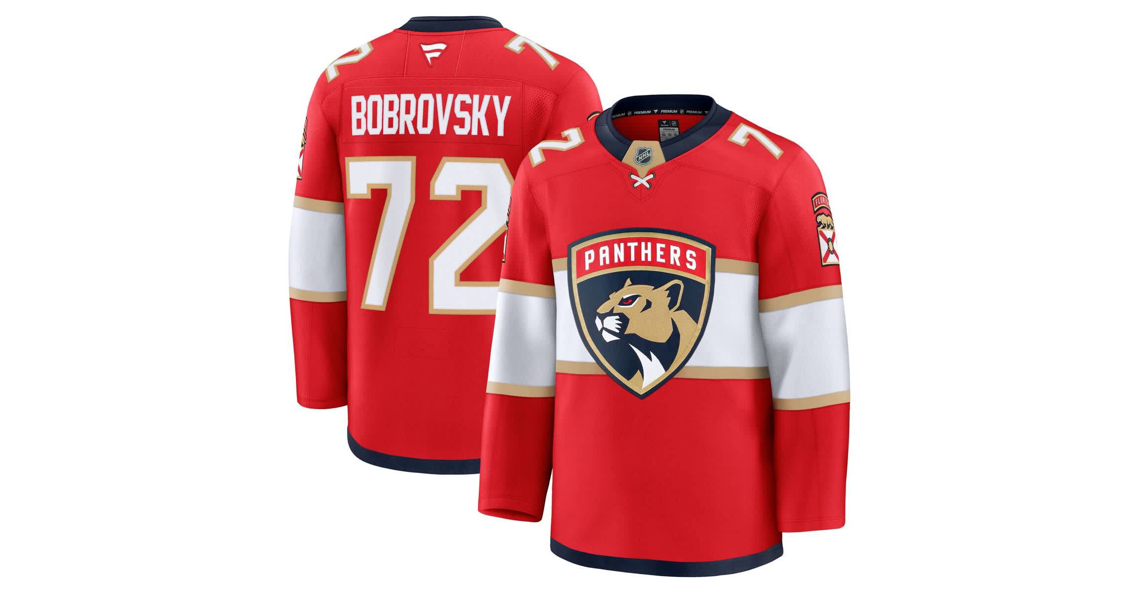 NHL Fanatics Sergei Bobrovsky Florida Panthers Premium Jersey