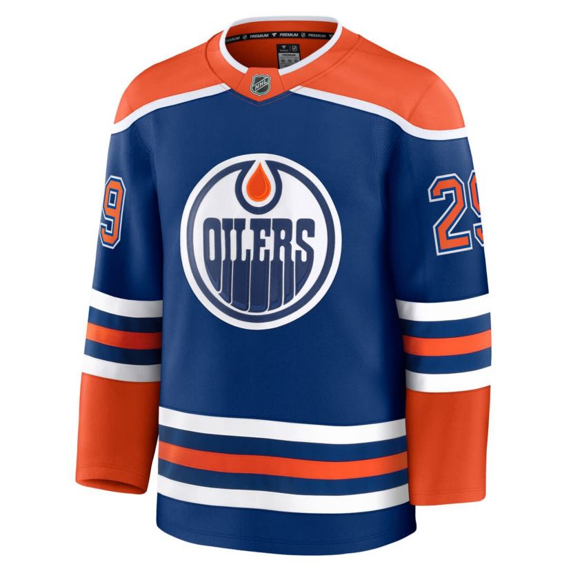NHL Fanatics Leon Draisaitl Edmonton Oilers Home Premium Jersey