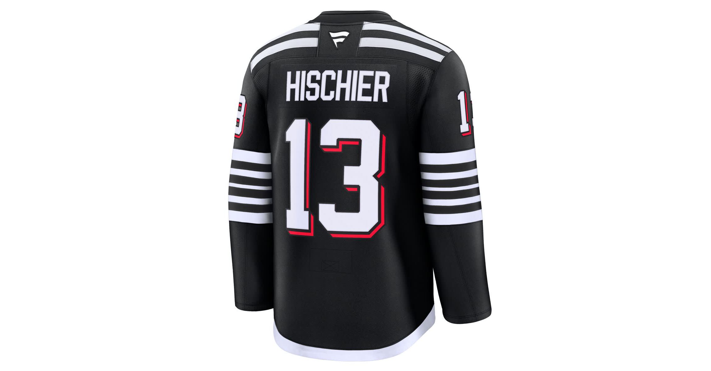 NHL Fanatics Nico Hischier New Jersey Devils Alternate Premium Jersey