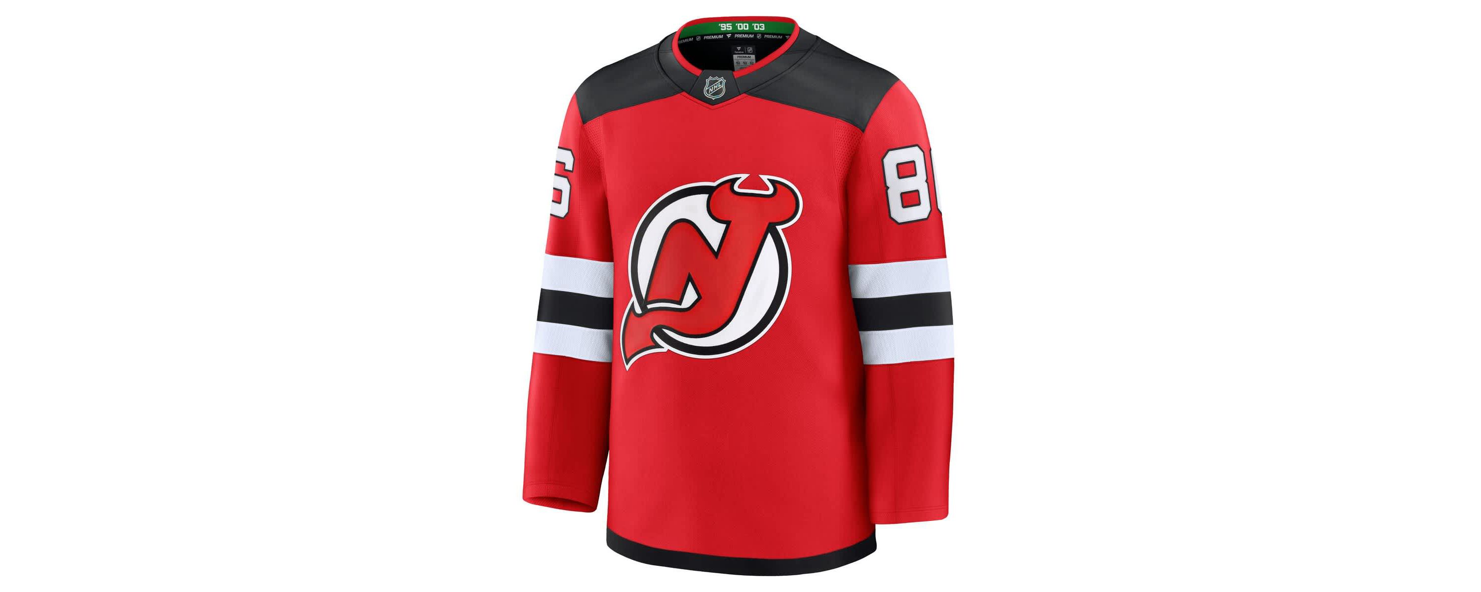 NHL Fanatics Jack Hughes New Jersey Devils Home Premium Jersey