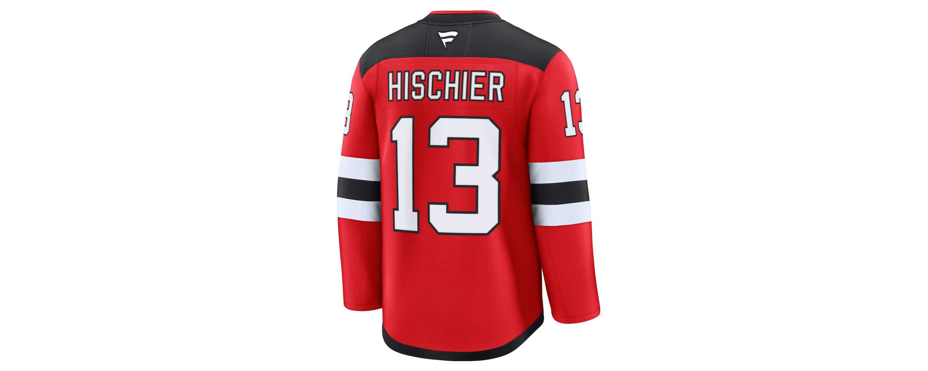 NHL Fanatics Nico Hischier New Jersey Devils Home Premium Jersey