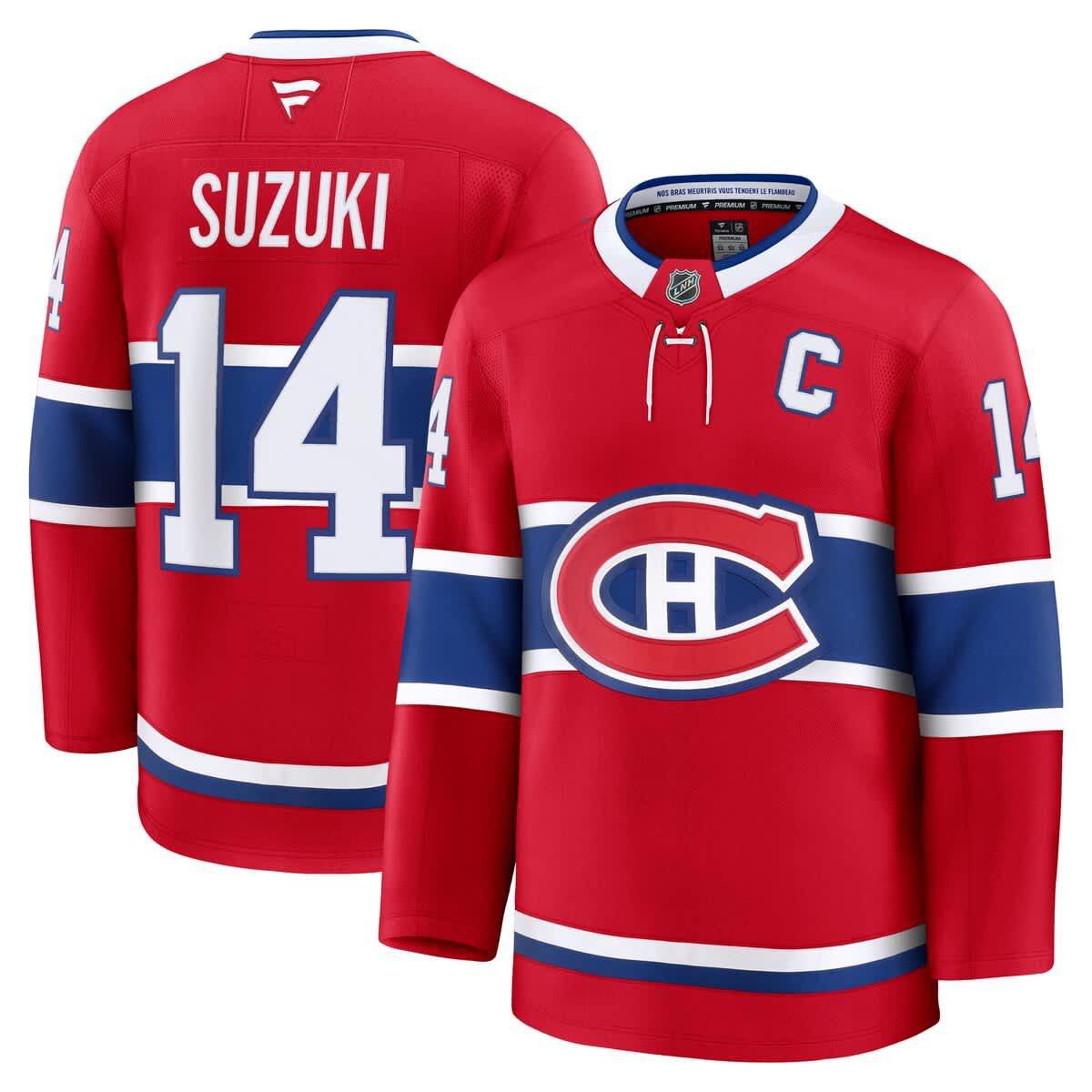 NHL Fanatics Nick Suzuki Montreal Canadiens Home Premium Jersey