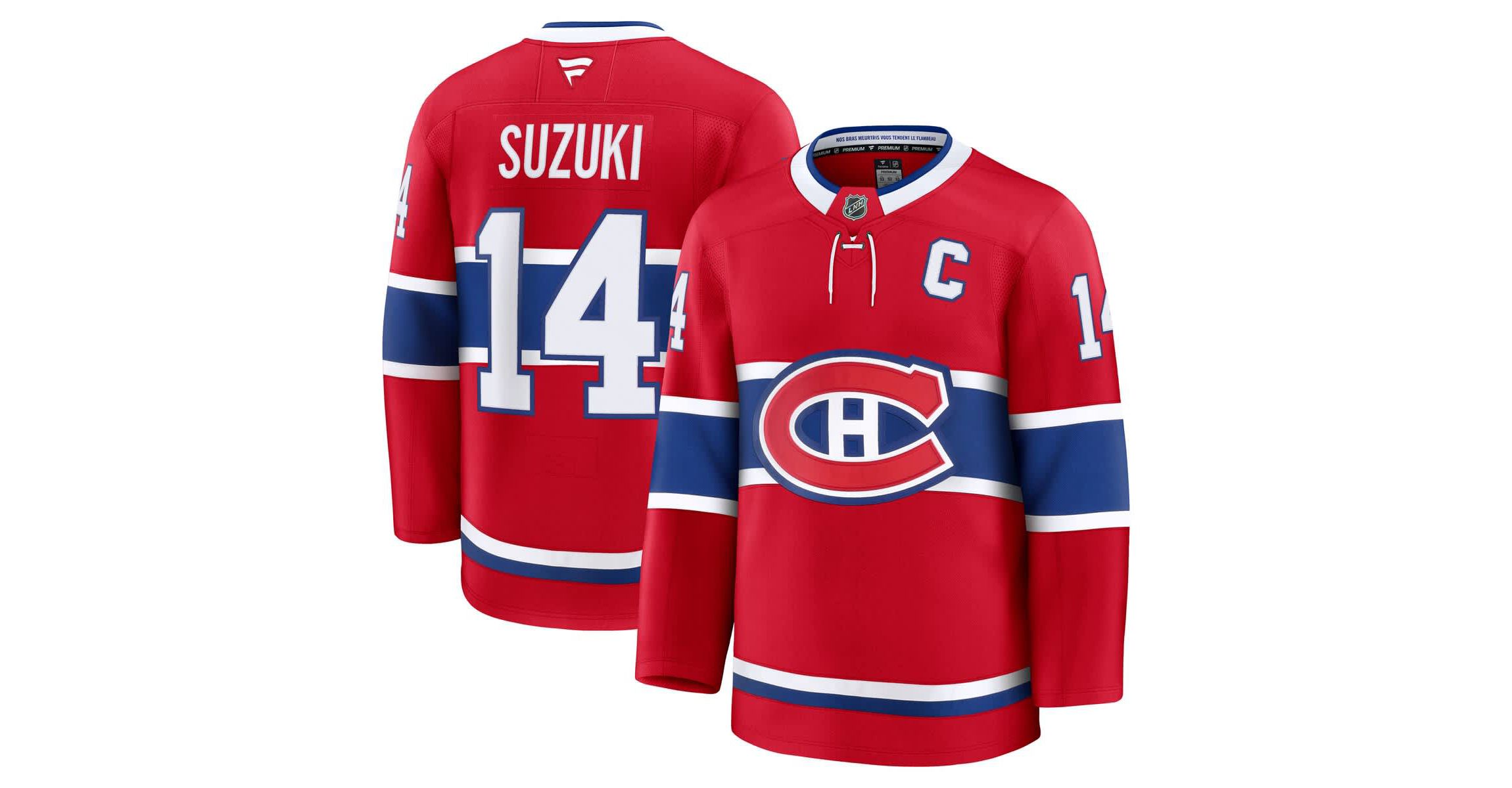 NHL Fanatics Nick Suzuki Montreal Canadiens Home Premium Jersey