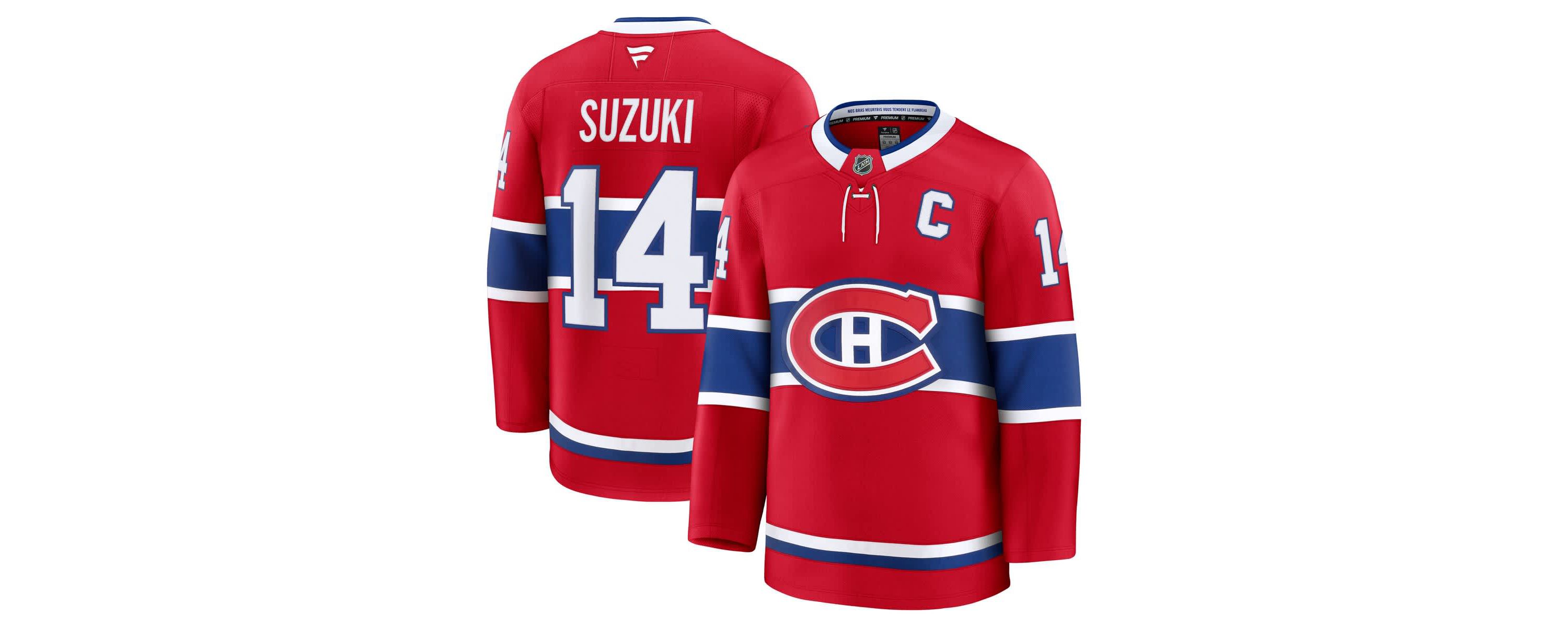 NHL Fanatics Nick Suzuki Montreal Canadiens Home Premium Jersey