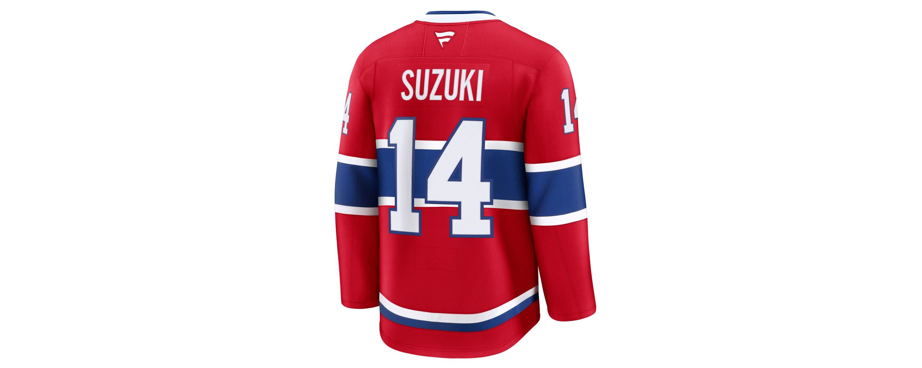 NHL Fanatics Nick Suzuki Montreal Canadiens Home Premium Jersey