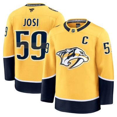 Men's NHL Fanatics Roman Josi Nashville Predators Home Premium Jersey, Yellow, 50