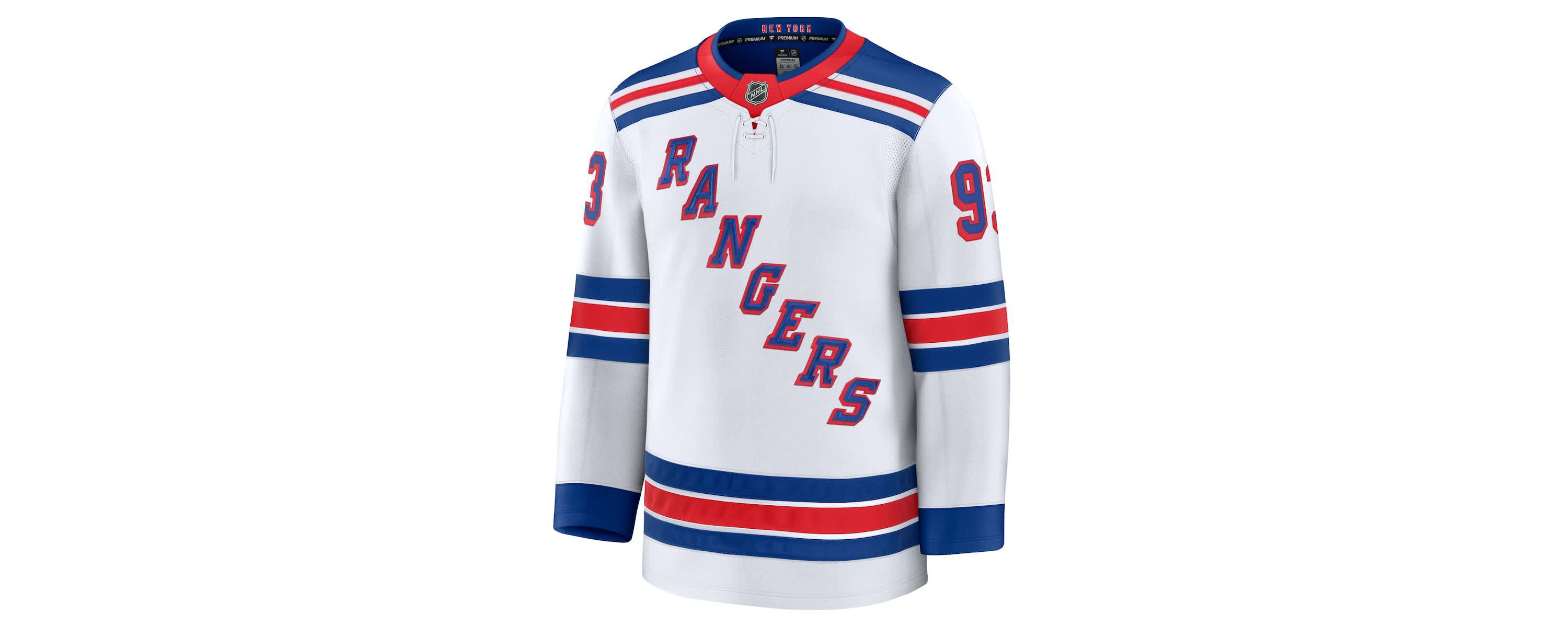 NHL Fanatics Mika Zibanejad New York Rangers Away Premium Jersey