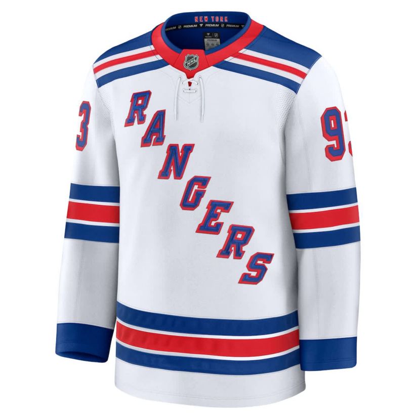 NHL Fanatics Mika Zibanejad New York Rangers Away Premium Jersey