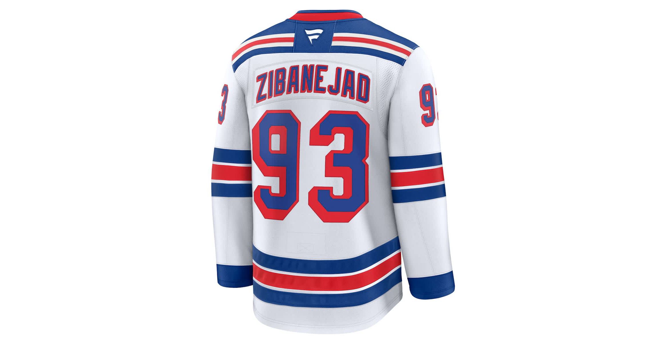 NHL Fanatics Mika Zibanejad New York Rangers Away Premium Jersey