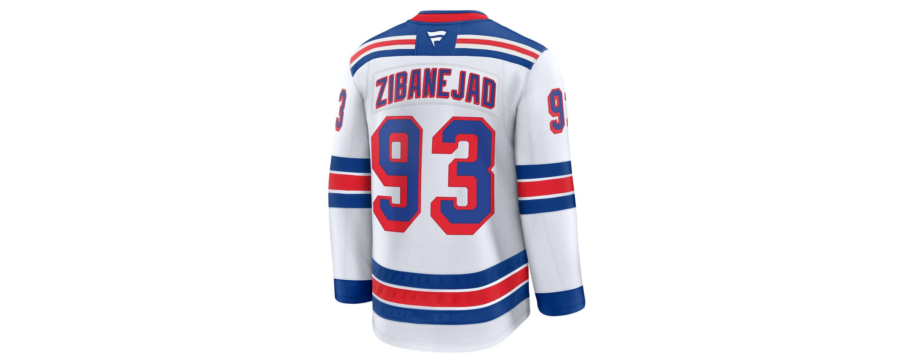 NHL Fanatics Mika Zibanejad New York Rangers Away Premium Jersey