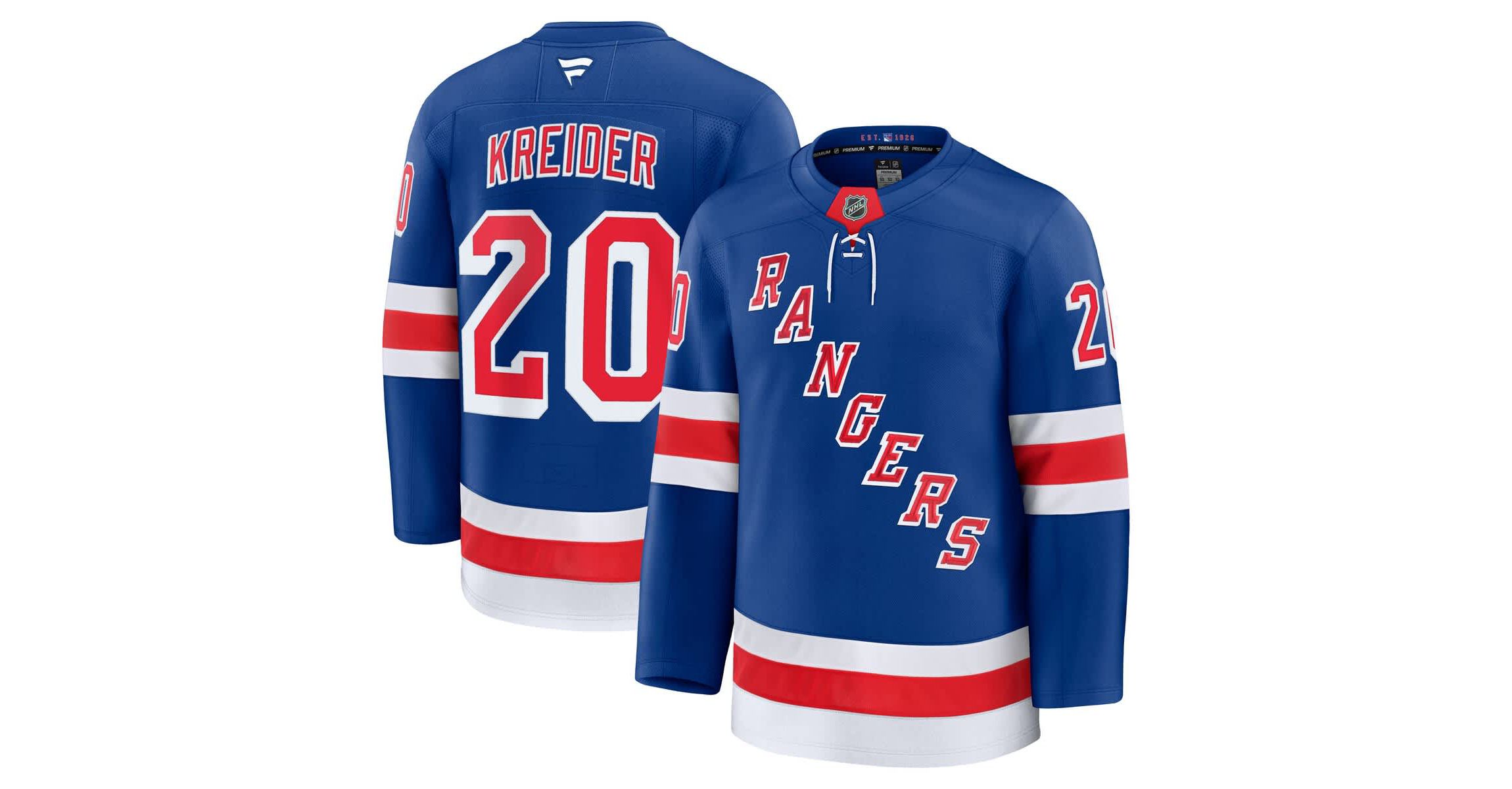 NHL Fanatics Chris Kreider New York Rangers Home Premium Jersey