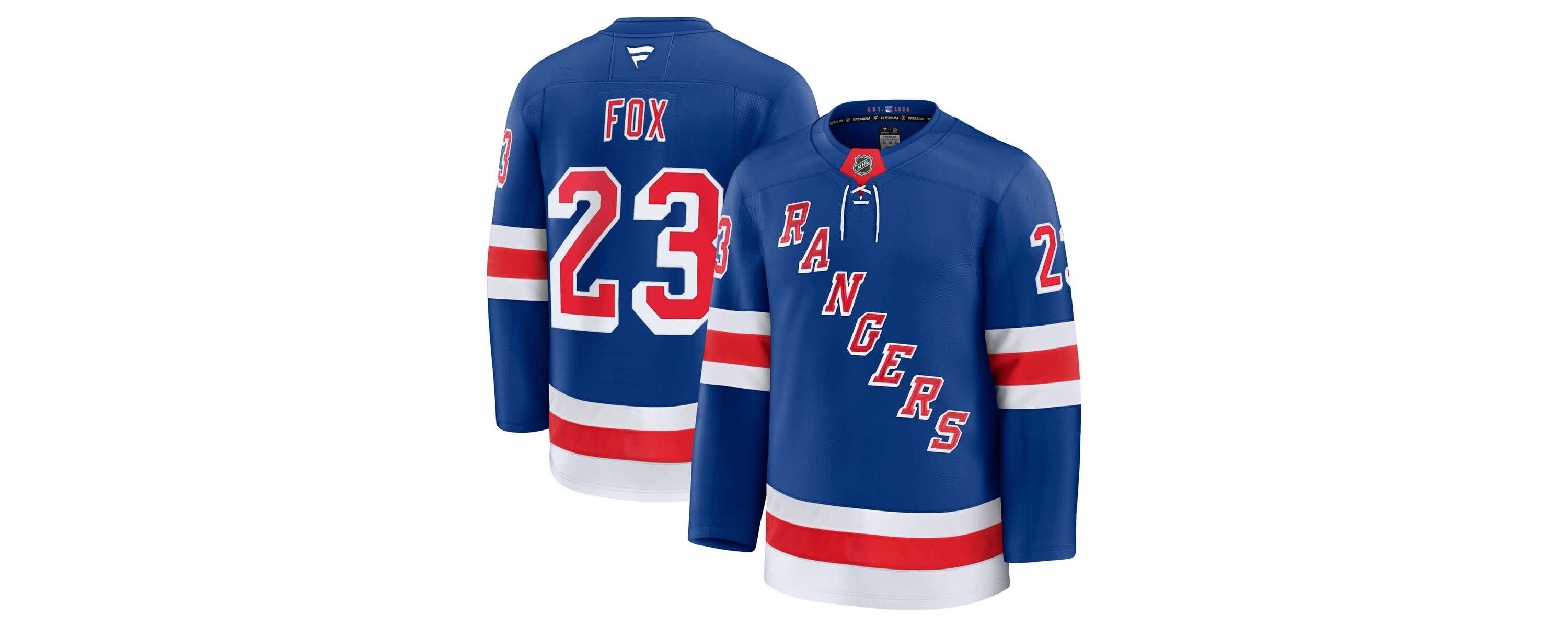 NHL Fanatics Adam Fox New York Rangers Home Premium Jersey