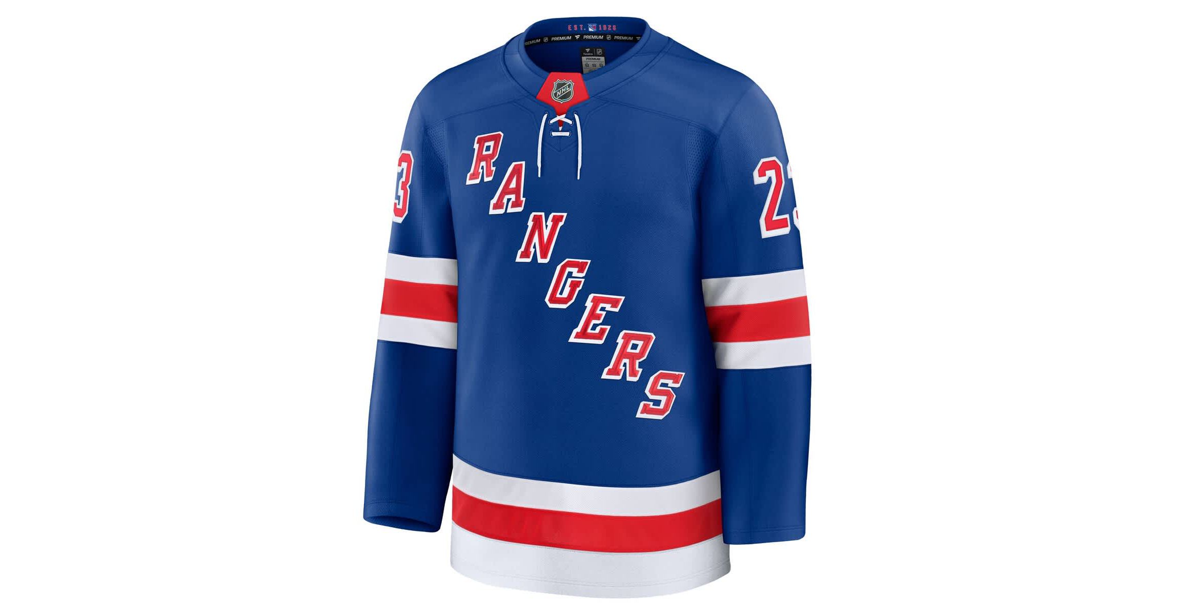 NHL Fanatics Adam Fox New York Rangers Home Premium Jersey