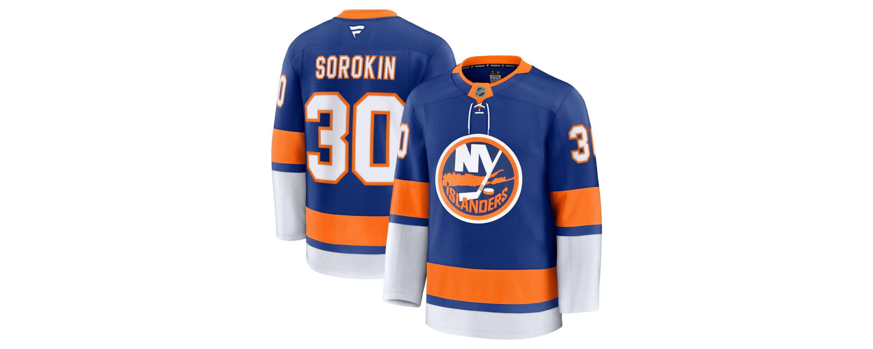 NHL Fanatics Ilya Sorokin New York Islanders Home Premium Jersey