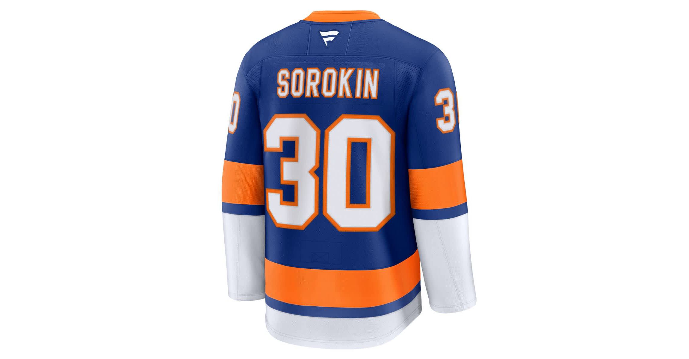 NHL Fanatics Ilya Sorokin New York Islanders Home Premium Jersey