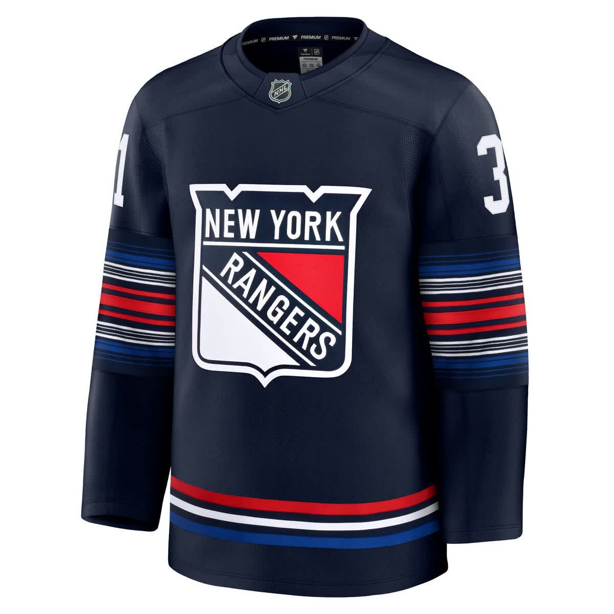 NHL Fanatics Igor Shesterkin New York Rangers Alternate Premium Jersey