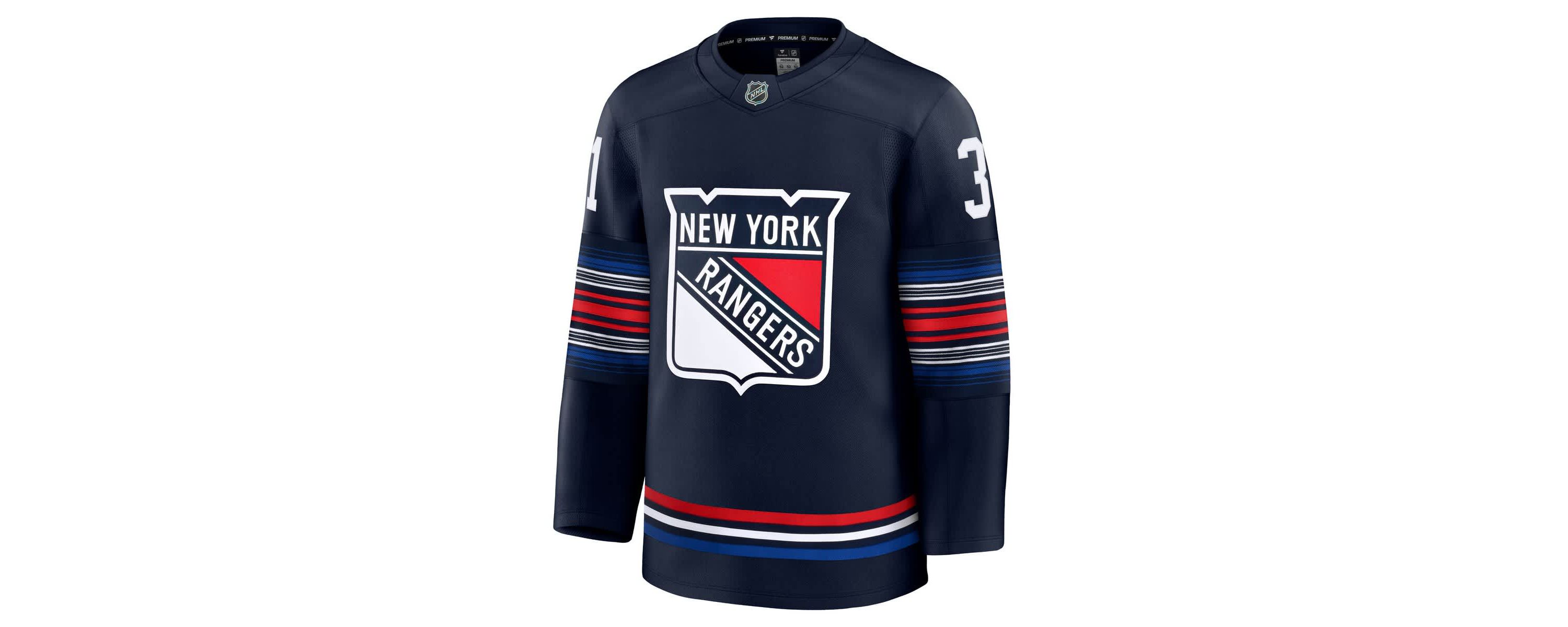 NHL Fanatics Igor Shesterkin New York Rangers Alternate Premium Jersey