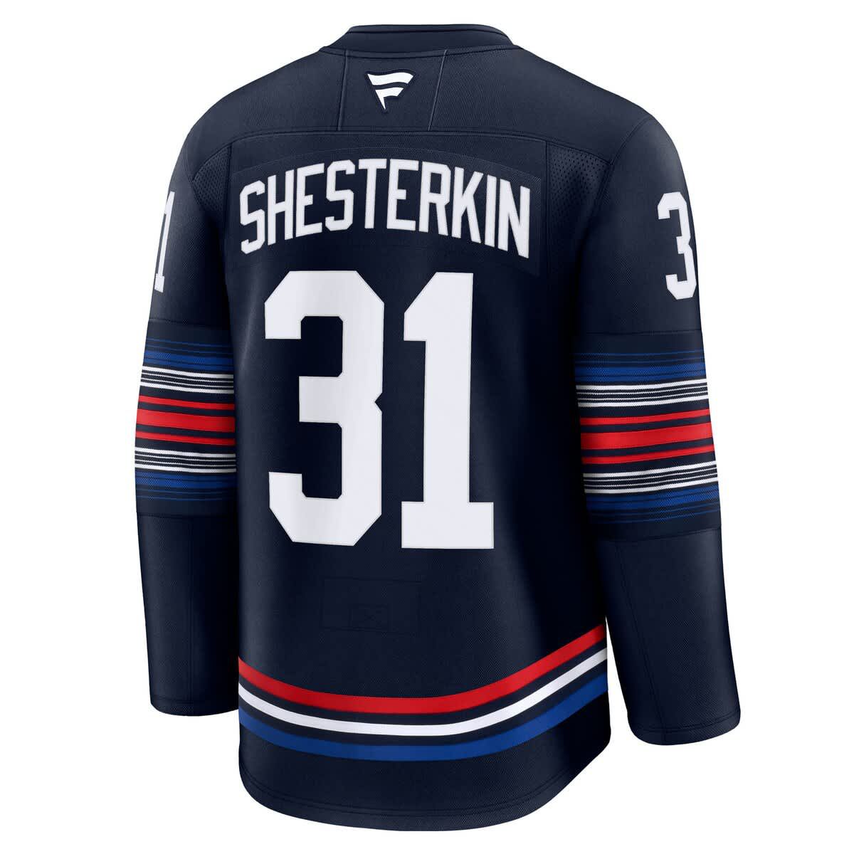 NHL Fanatics Igor Shesterkin New York Rangers Alternate Premium Jersey