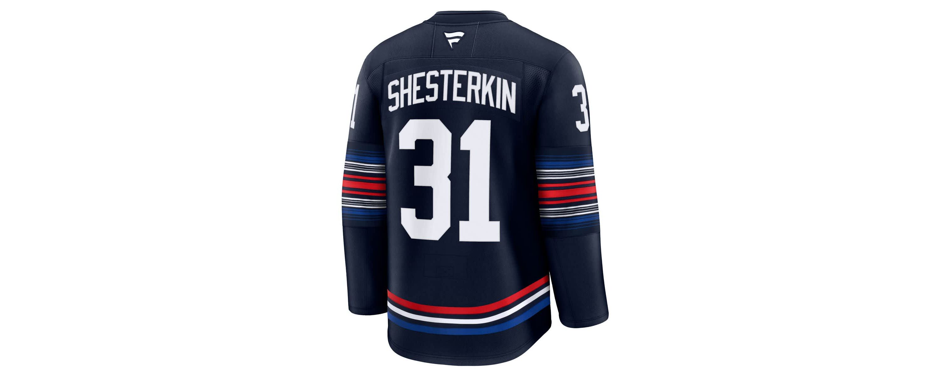 NHL Fanatics Igor Shesterkin New York Rangers Alternate Premium Jersey