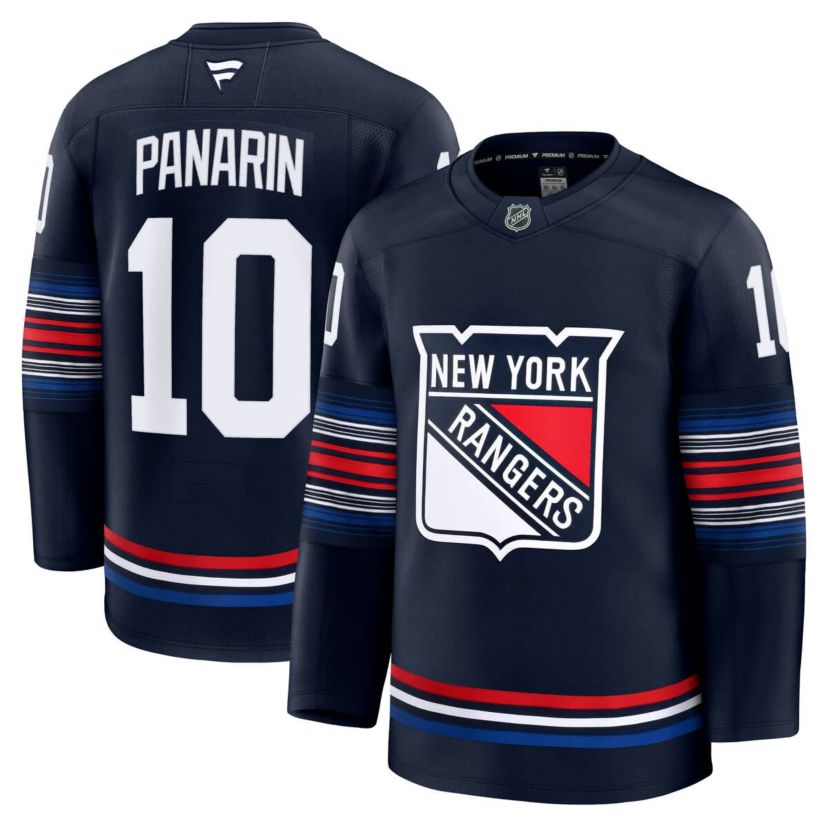 NHL Fanatics Artemi Panarin New York Rangers Alternate Premium Jersey