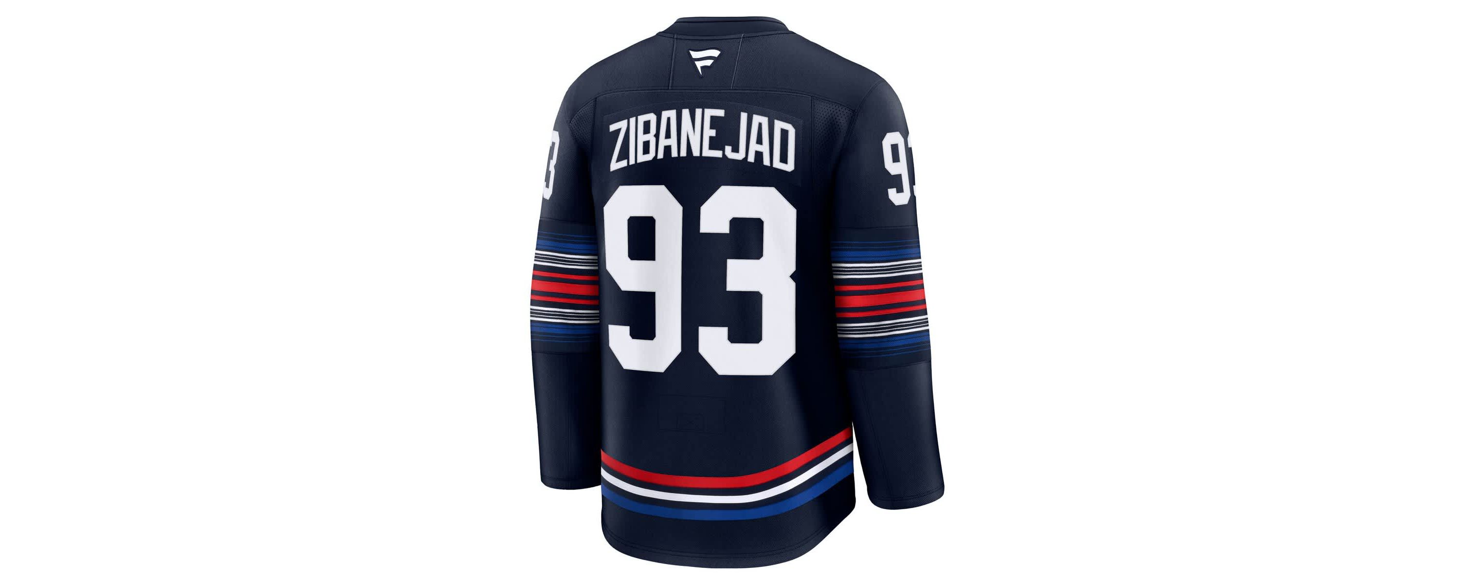 NHL Fanatics Mika Zibanejad New York Rangers Alternate Premium Jersey