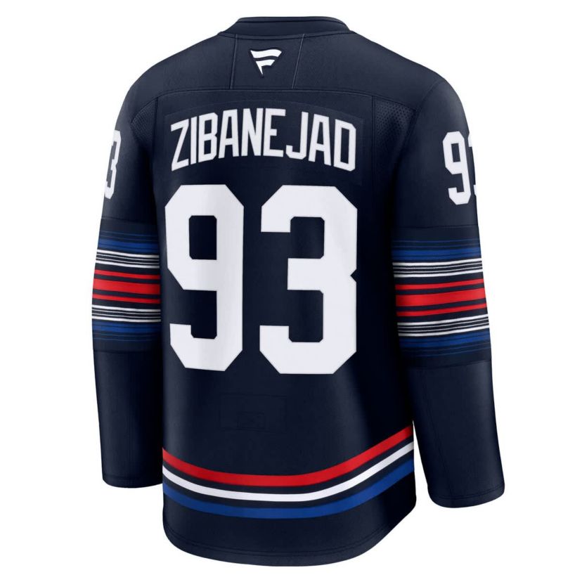 NHL Fanatics Mika Zibanejad New York Rangers Alternate Premium Jersey