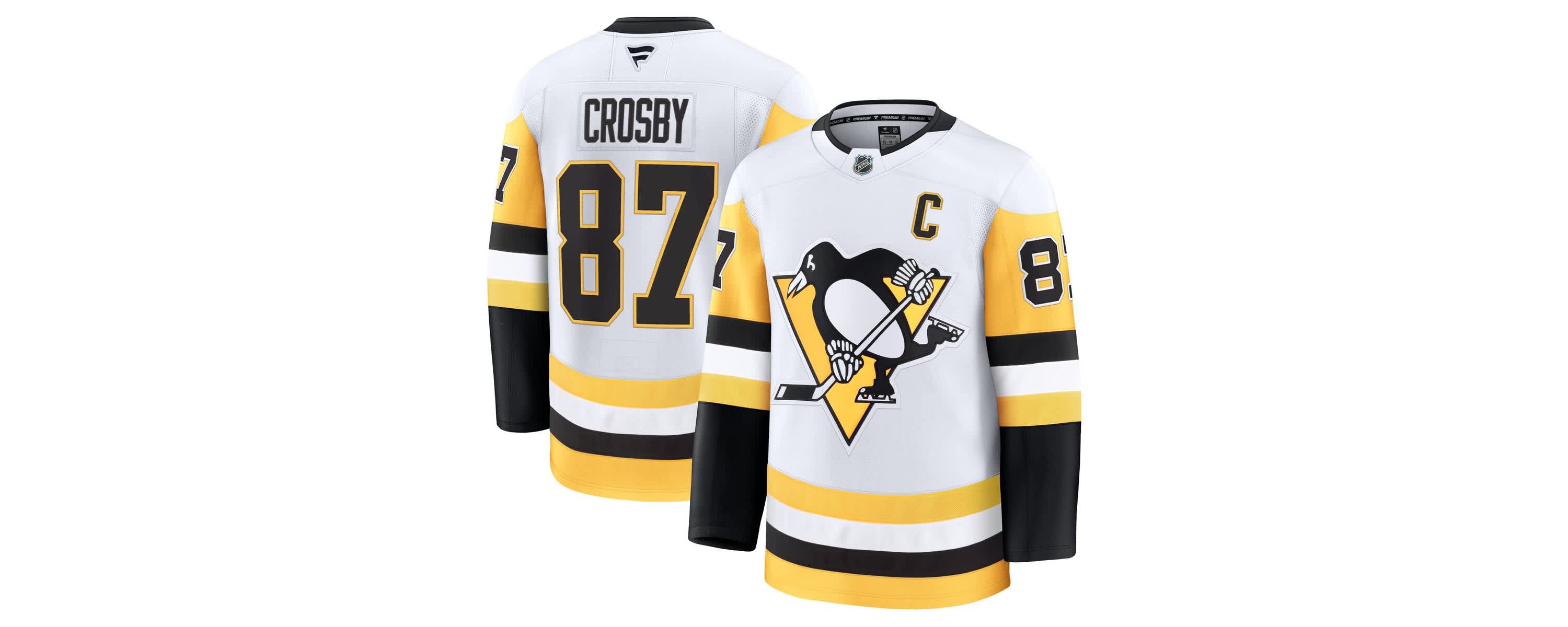 NHL Fanatics Sidney Crosby Pittsburgh Penguins Away Premium Jersey