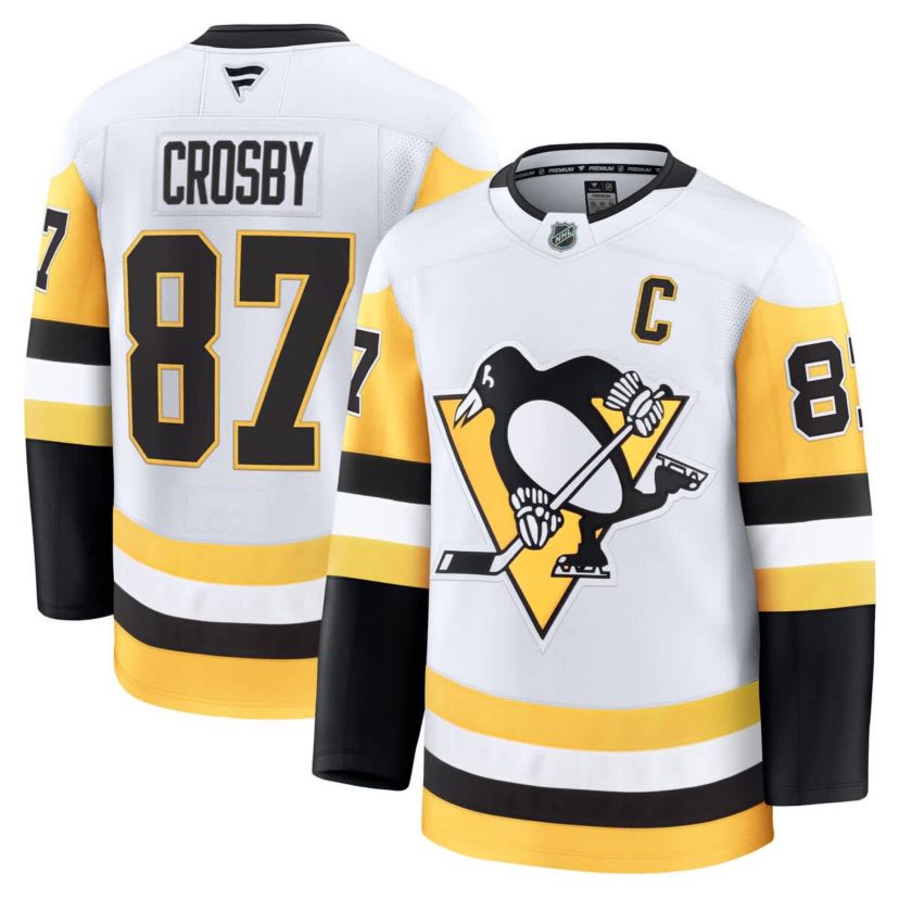 NHL Fanatics Sidney Crosby Pittsburgh Penguins Away Premium Jersey