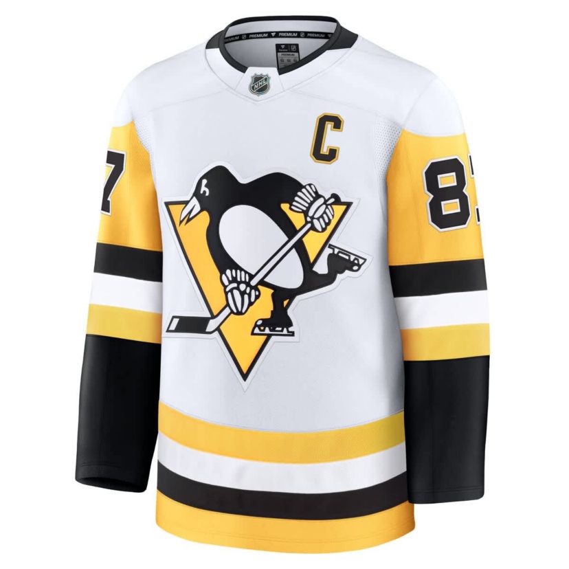 NHL Fanatics Sidney Crosby Pittsburgh Penguins Away Premium Jersey