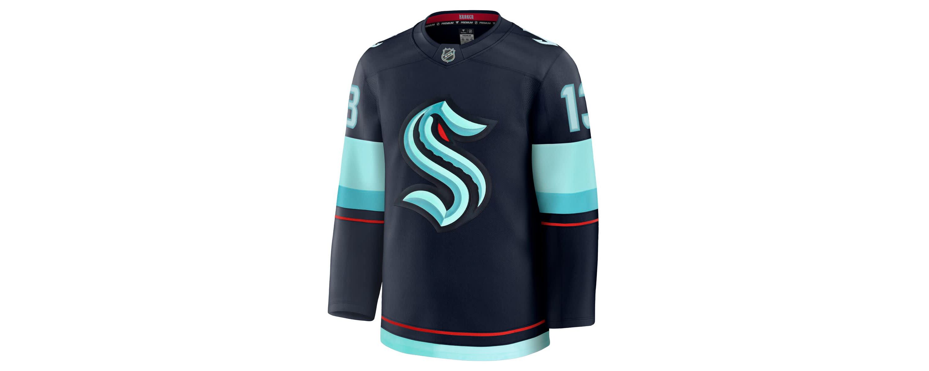 NHL Fanatics Brandon Tanev Deep Sea Seattle Kraken Home Premium Jersey