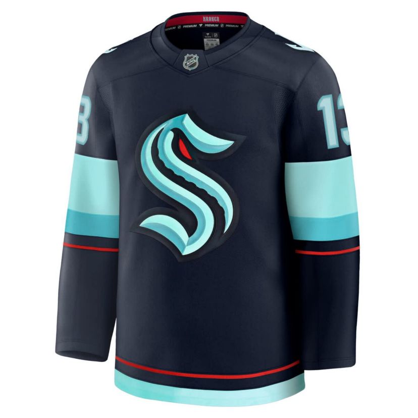 NHL Fanatics Brandon Tanev Deep Sea Seattle Kraken Home Premium Jersey