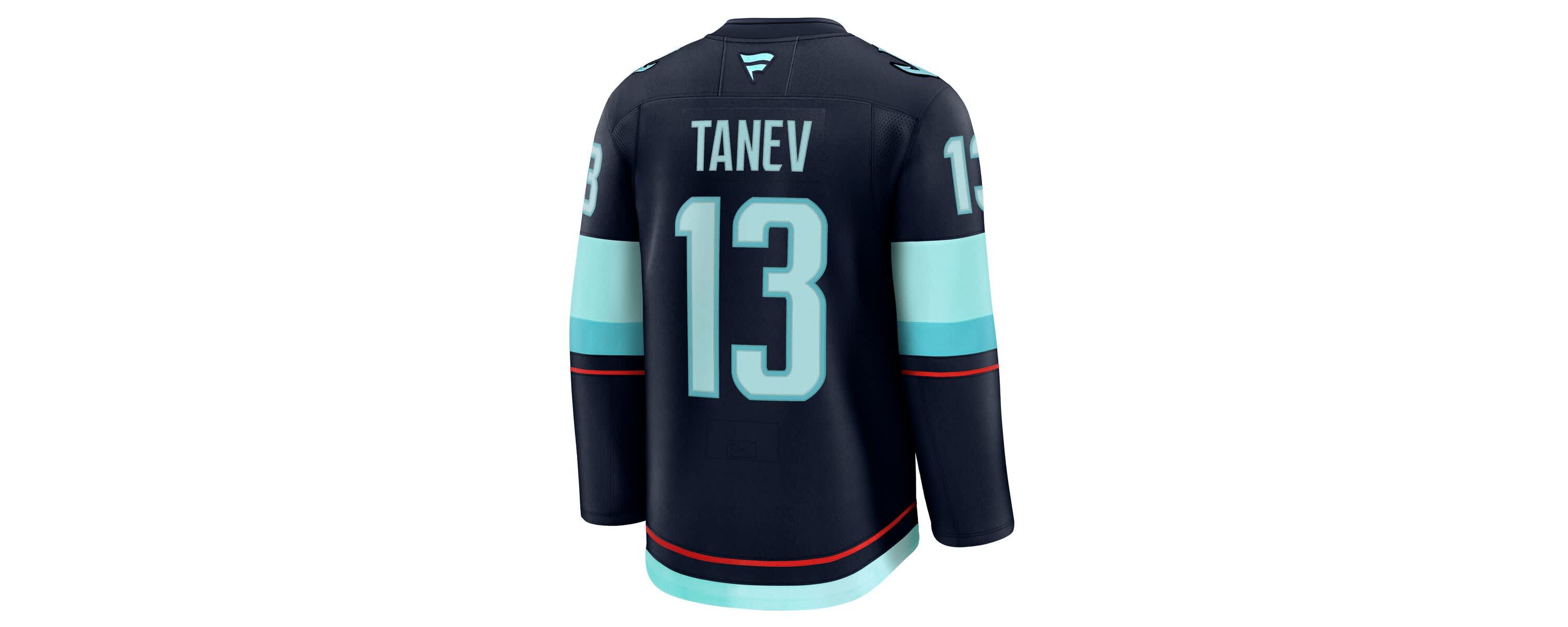 NHL Fanatics Brandon Tanev Deep Sea Seattle Kraken Home Premium Jersey