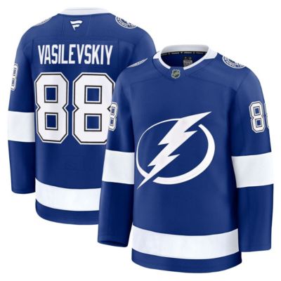 Men's NHL Fanatics Andrei Vasilevskiy Tampa Bay Lightning Home Premium Jersey, Blue, 56 Regular