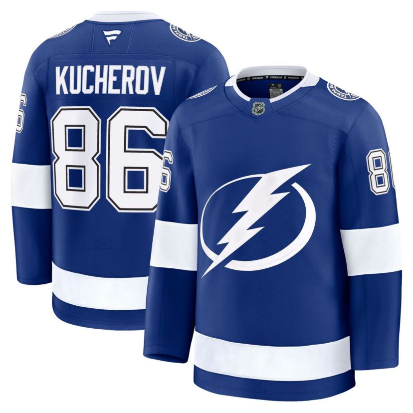 NHL Fanatics Nikita Kucherov Tampa Bay Lightning Home Premium Jersey