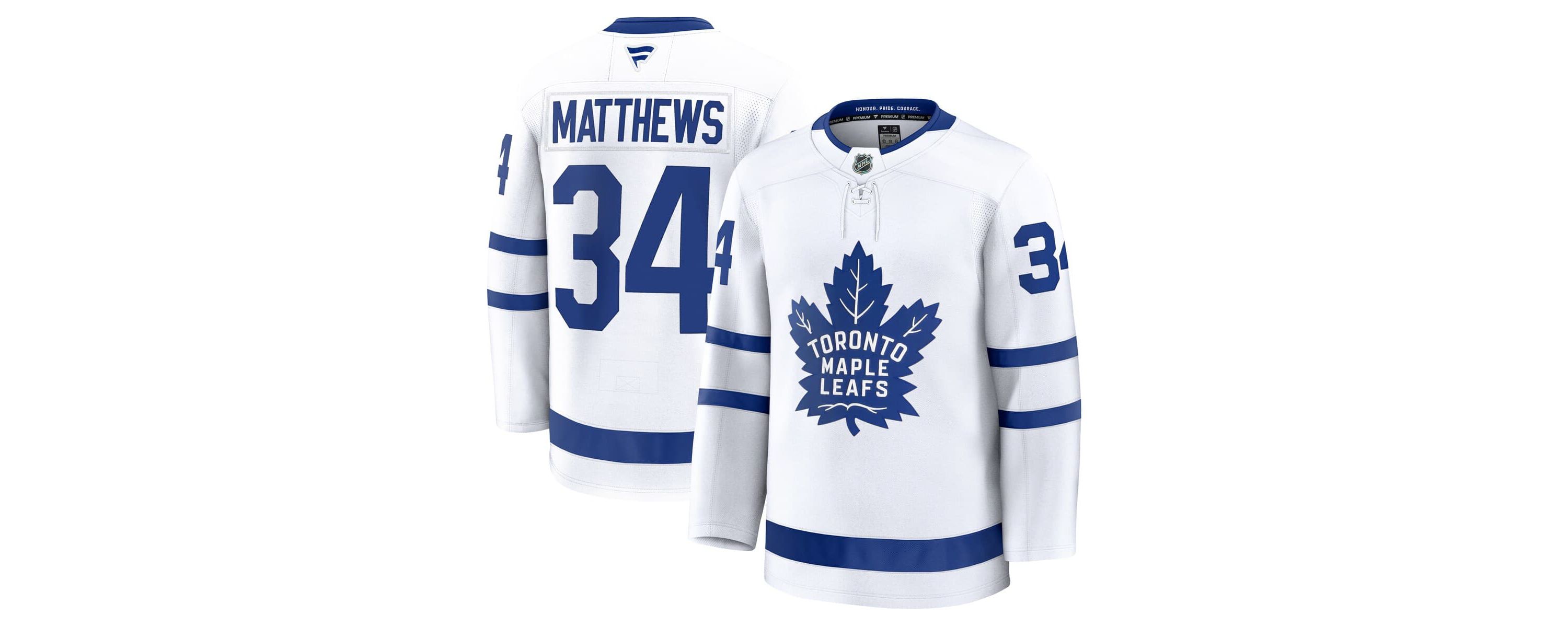 NHL Fanatics Auston Matthews Toronto Maple Leafs Away Premium Jersey