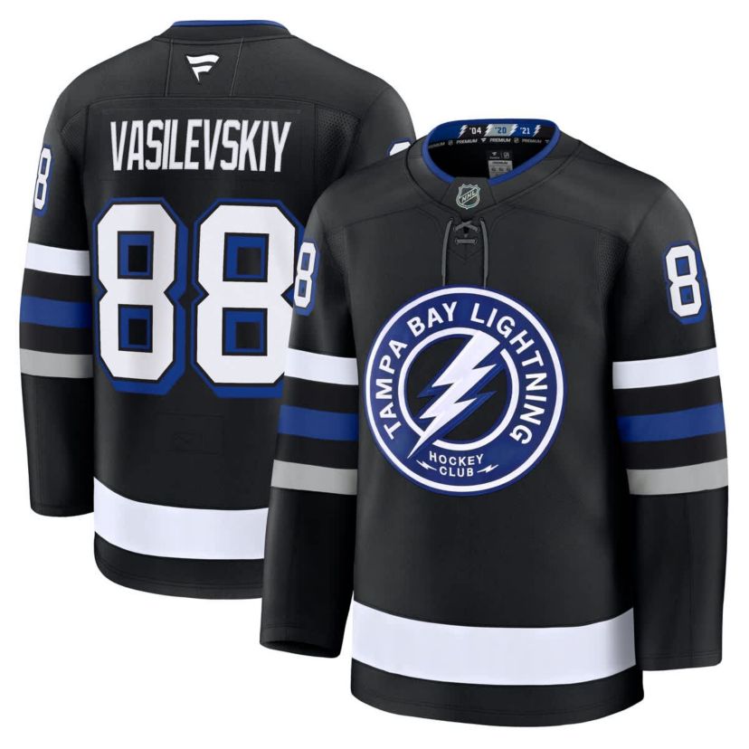 NHL Fanatics Andrei Vasilevskiy Tampa Bay Lightning Alternate Premium Jersey
