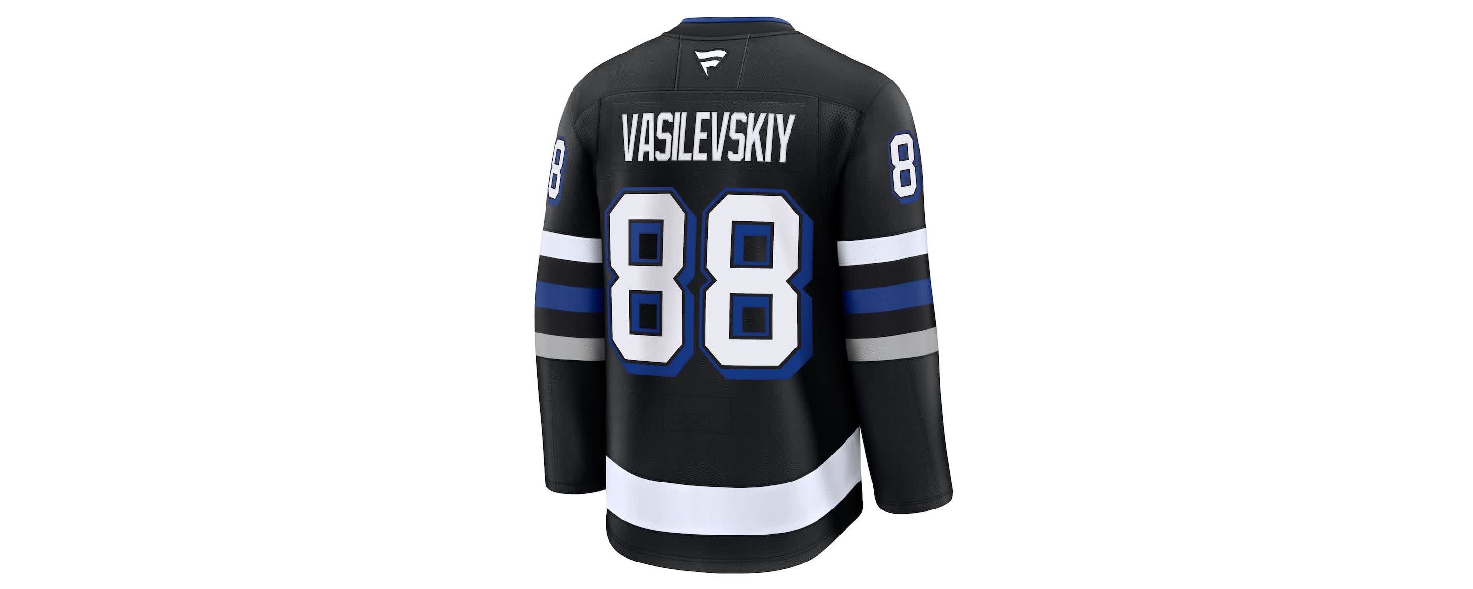 NHL Fanatics Andrei Vasilevskiy Tampa Bay Lightning Alternate Premium Jersey