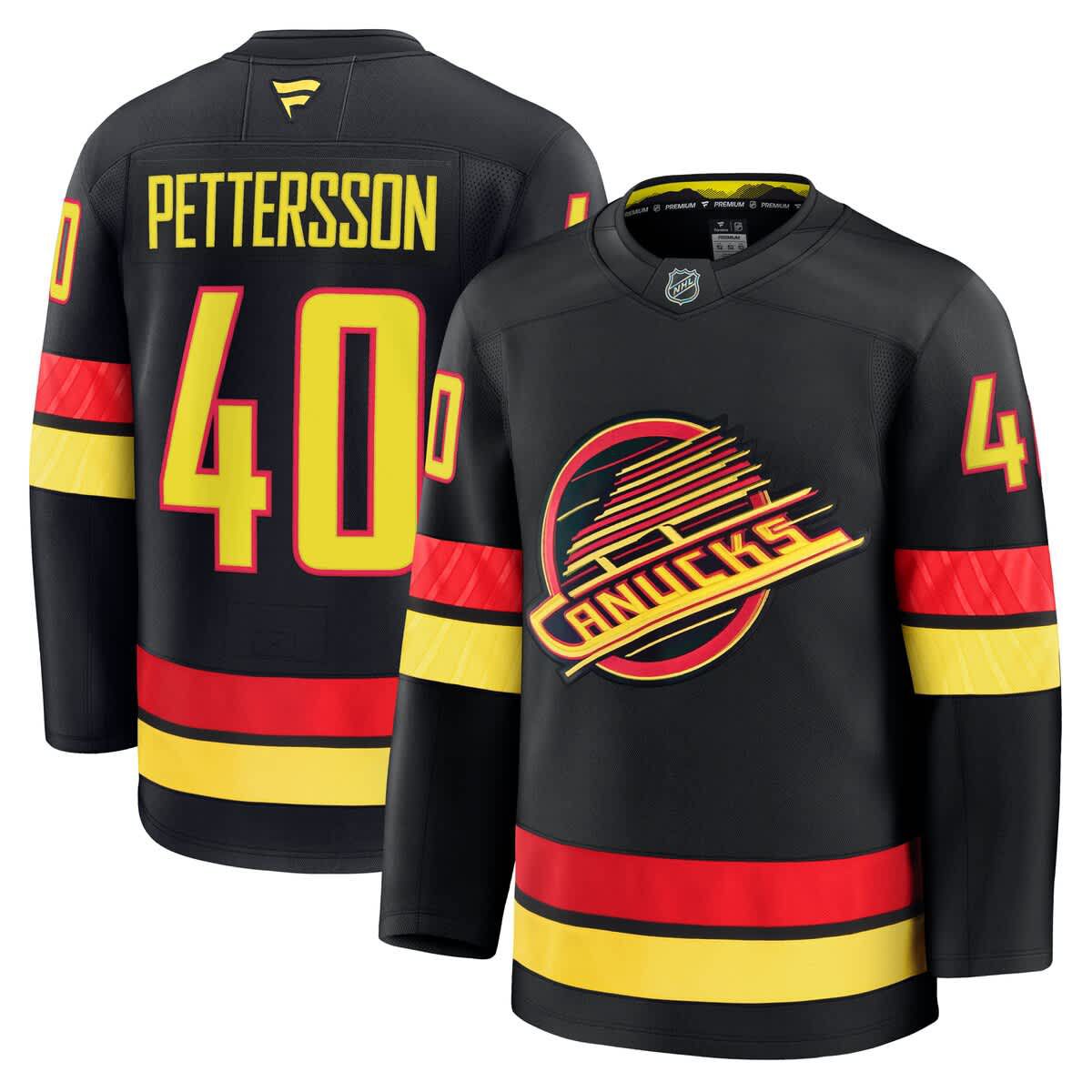 NHL Fanatics Elias Pettersson Vancouver Canucks Alternate Premium Jersey
