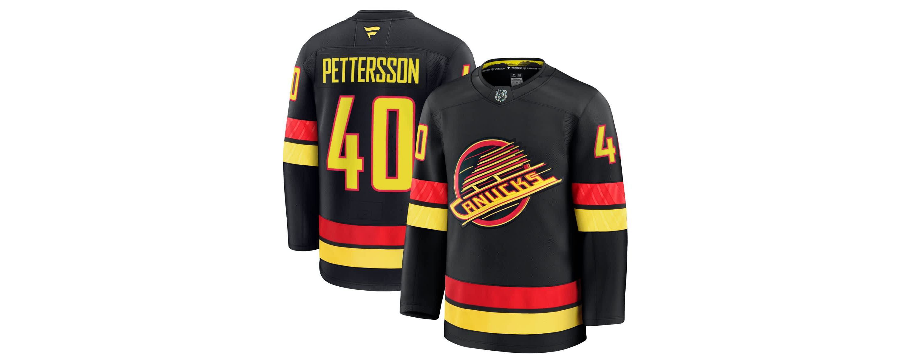 NHL Fanatics Elias Pettersson Vancouver Canucks Alternate Premium Jersey