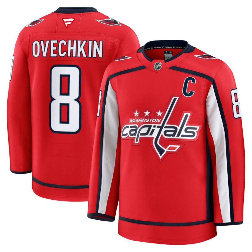 NHL Fanatics Alexander Ovechkin Washington Capitals Home Premium Jersey