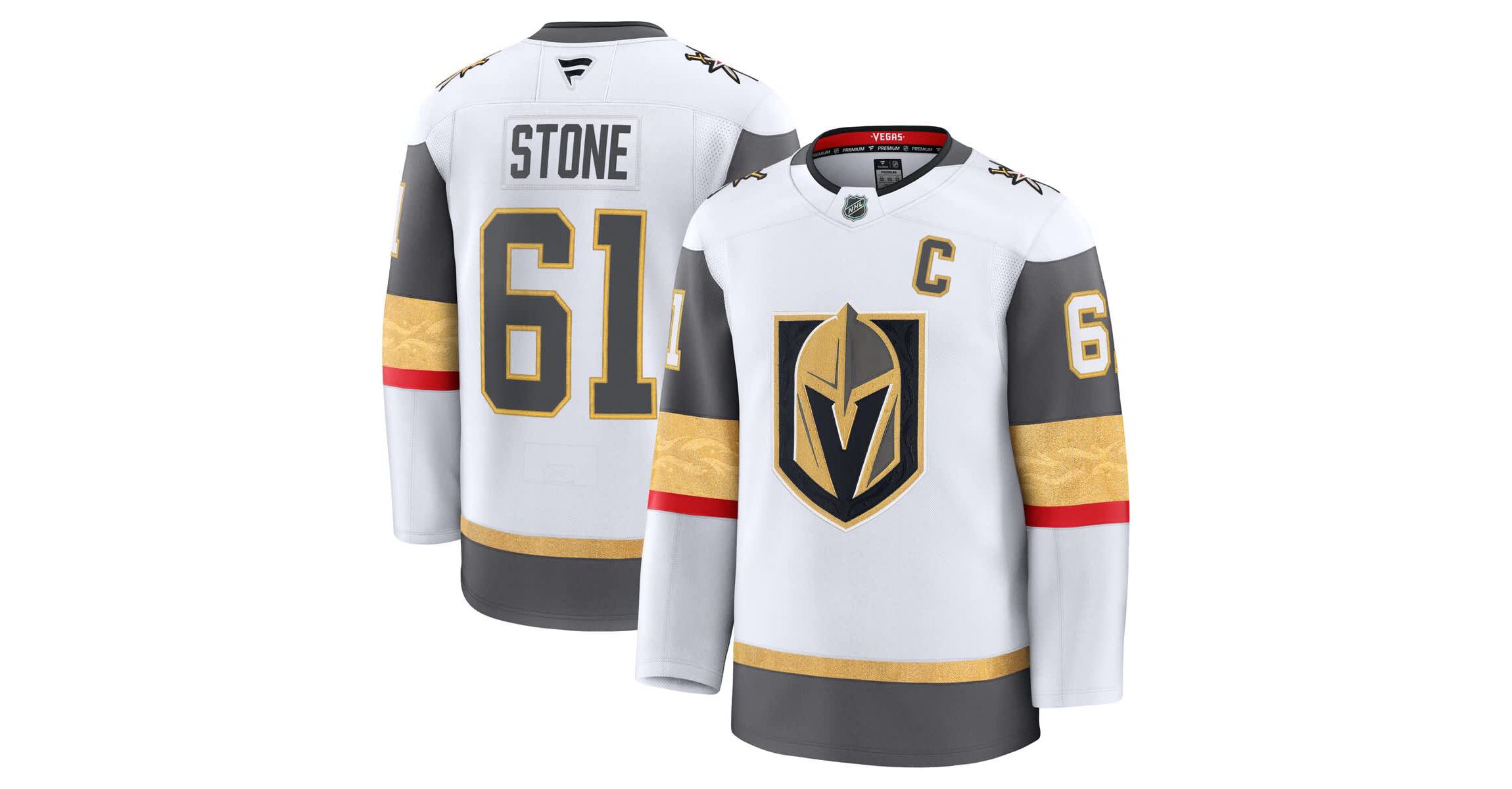 NHL Fanatics Mark Vegas Golden Knights Away Premium Jersey