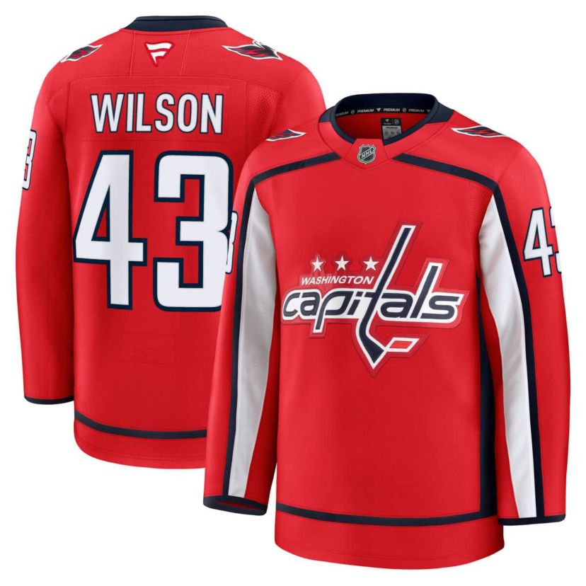 NHL Fanatics Tom Washington Capitals Home Premium Jersey