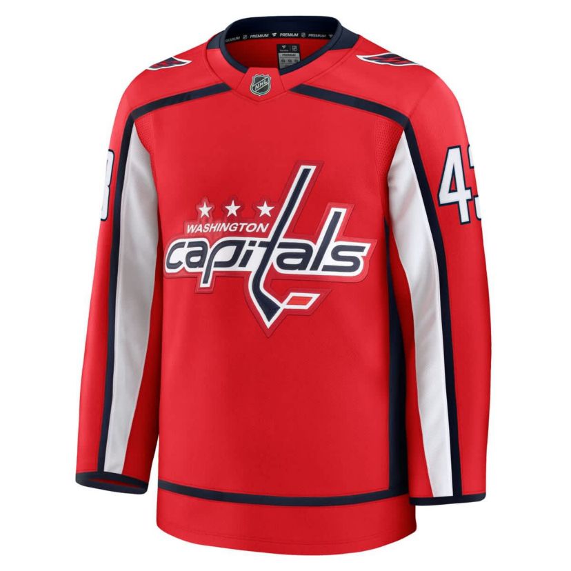 NHL Fanatics Tom Washington Capitals Home Premium Jersey