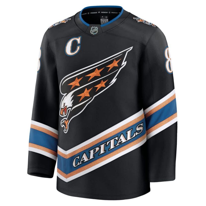 NHL Fanatics Alexander Ovechkin Washington Capitals Alternate 50th Anniversary Premium Jersey