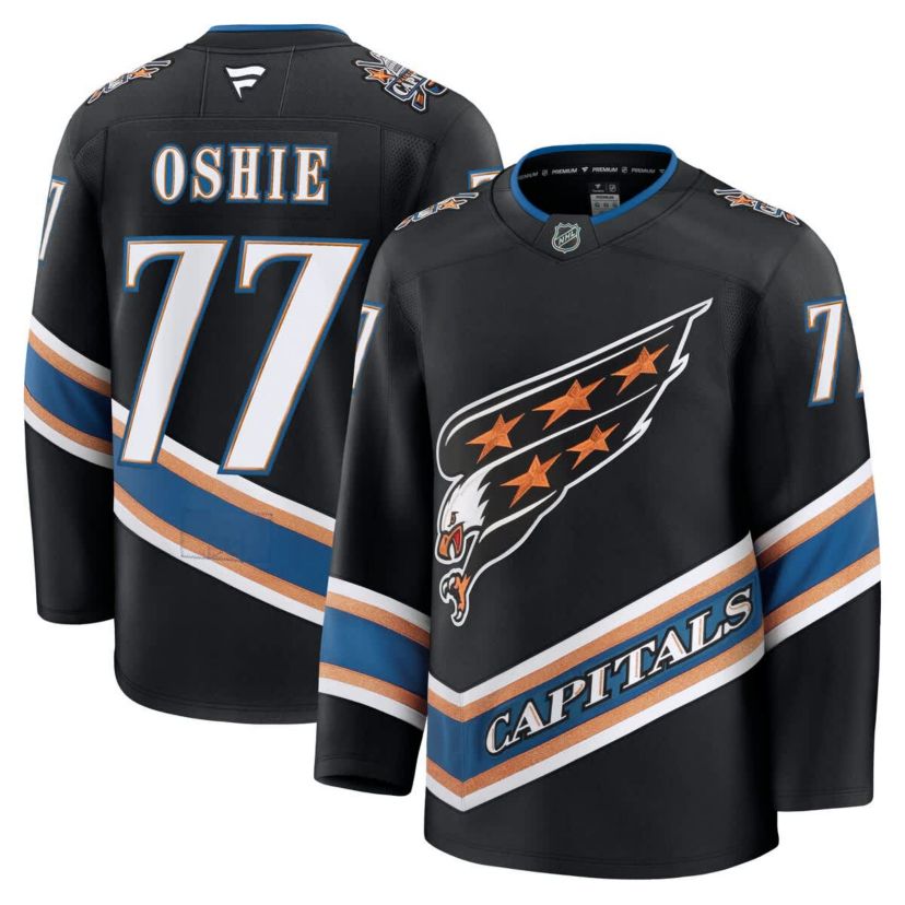 NHL Fanatics TJ Oshie Washington Capitals Alternate 50th Anniversary Premium Jersey