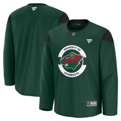 Men's NHL Fanatics Minnesota Wild Team Practice Jersey, Green, Medium
