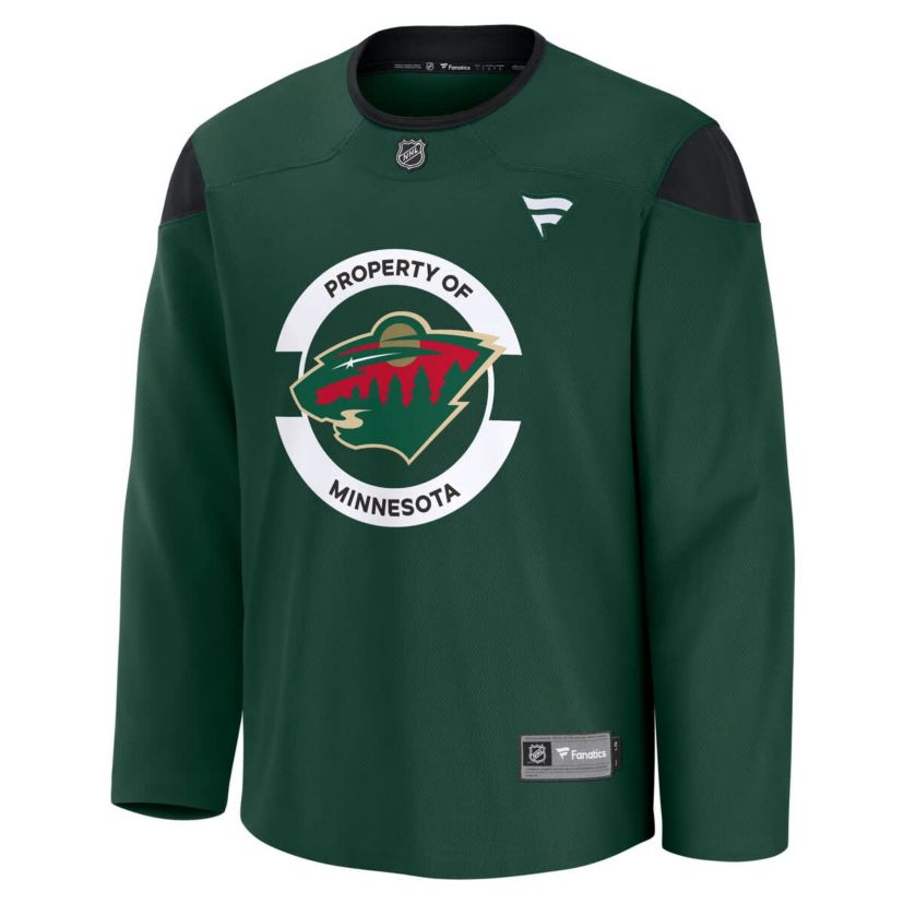 NHL Fanatics Minnesota Wild Team Practice Jersey