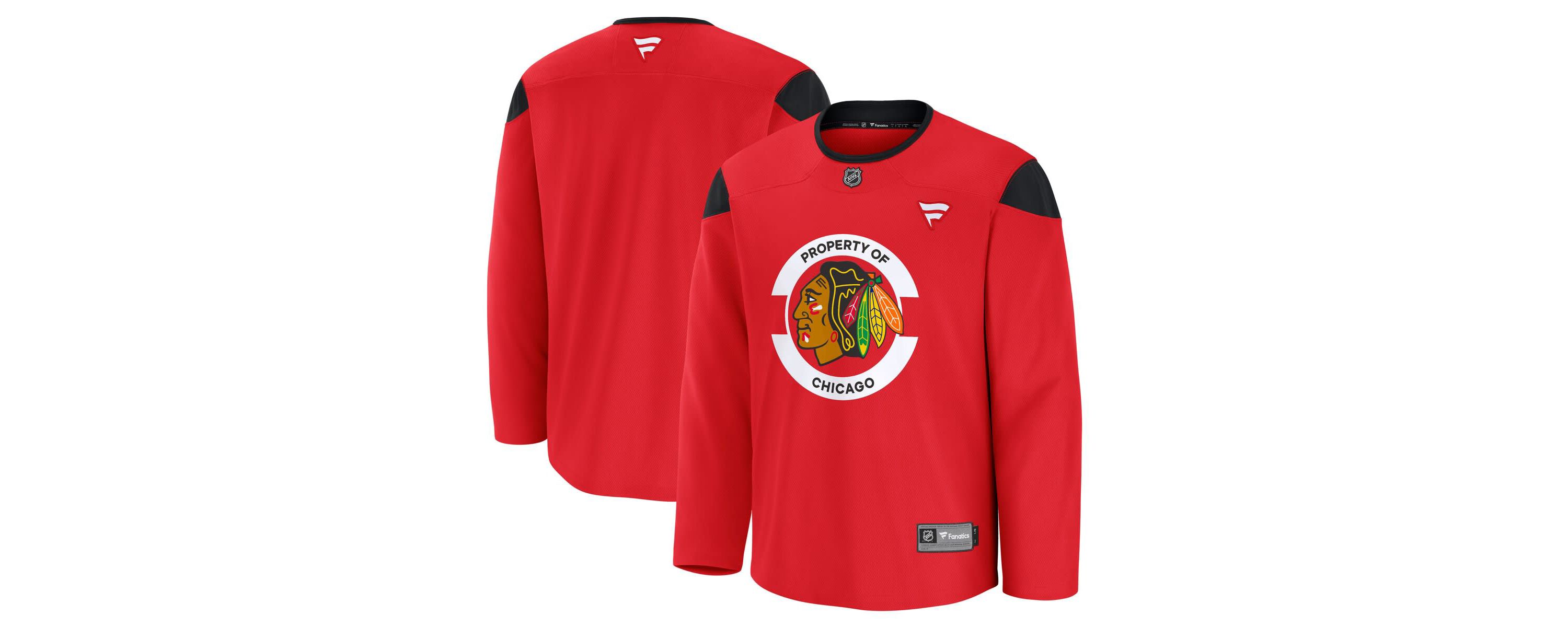 NHL Fanatics Chicago Blackhawks Team Practice Jersey