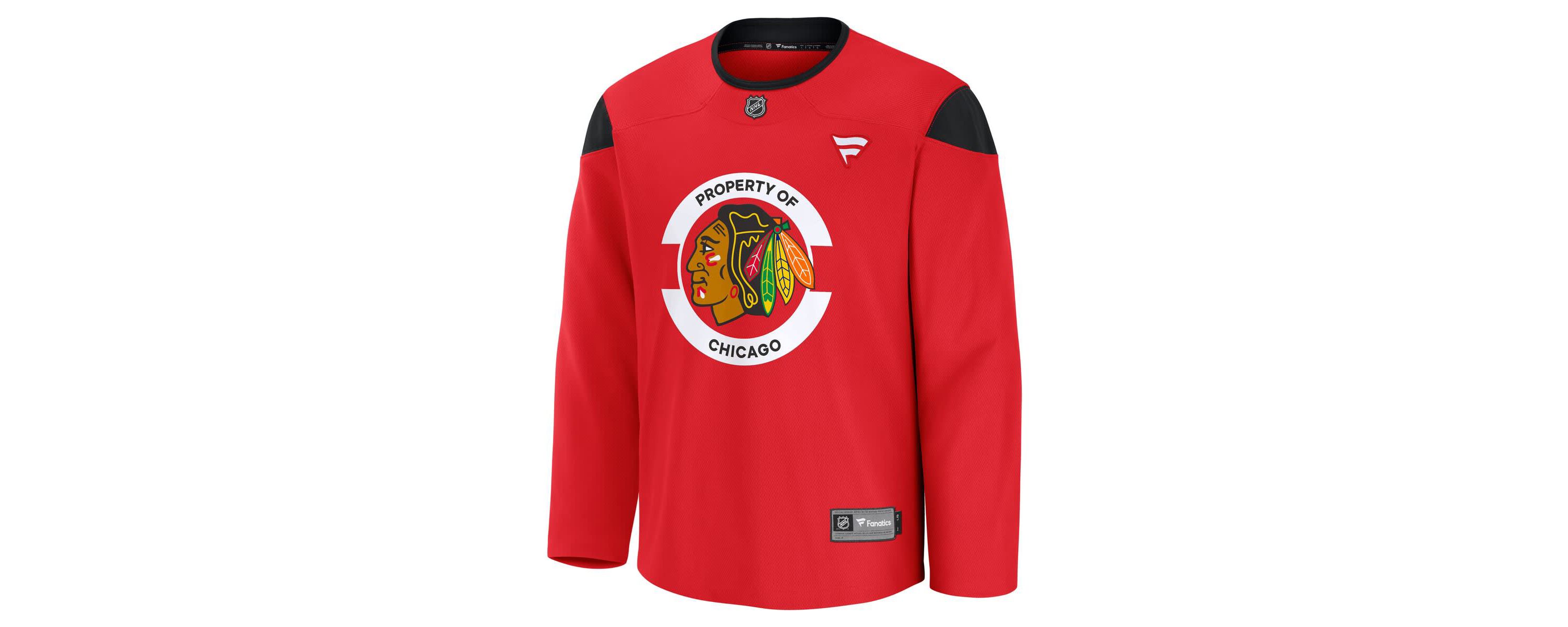 NHL Fanatics Chicago Blackhawks Team Practice Jersey
